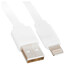 Кабель FinePower Lightning 8-pin - USB Type-A белый 1 м [форма - плоская, оплетка - ПВХ, 2 А, 10 Вт, 1 шт]