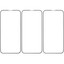 Защитное стекло Aceline для экрана Apple iPhone 13/ 13 Pro/ 14 [2.5D, олеофобное покрытие, цвет рамки - черный, в комплекте: 3 шт]