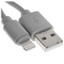 Кабель FinePower Lightning 8-pin - USB Type-A серый [USB 2.0, OTG, форма - круглая, оплетка - ПВХ, 2 А, 10 Вт, 1 шт]