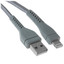 Кабель DEXP Lightning 8-pin - USB Type-A серый [USB 2.0, форма - круглая, оплетка - нейлоновая, 2 А, 1 шт]
