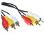 Кабель   Aceline 3RCA - 3RCA черный [Male - Male, 5 м]
