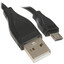 Кабель FinePower micro USB-B - USB Type-A черный 1.5 м [форма - круглая, оплетка - ПВХ, 1 А, 5 Вт, 1 шт]