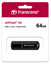 Память USB Flash 64 ГБ Transcend JetFlash 700 [TS64GJF700] [USB 3.2 Gen 1/USB Type-A, до 80 Мбайт/сек, монолит с колпачком, пластик]