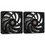 Комплект вентиляторов Thermaltake TOUGHFAN 12 Pro [CL-F159-PL12BL-A] черный [120 x 120 мм, 4 pin, 500 об/мин - 2000 об/мин,  - 22.6 дБ, в комплекте - 2]