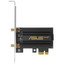 Wi-Fi адаптер + Bluetooth ASUS PCE-AXE59BT [PCI-E, 4 (802.11n), 5 (802.11ac), 6 (802.11ax), 6E (802.11ax), 2976 Мбит/с, 6 ГГц, 5 ГГц, 2.4 ГГц, антенна - внешняя, передатчик - 20 dBm]