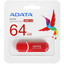 Память USB Flash 64 ГБ ADATA UV150 [AUV150-64G-RRD] [USB 3.2 Gen 1/USB Type-A, монолит с колпачком, пластик]
