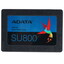 1000 ГБ 2.5" SATA накопитель ADATA SU800 [ASU800SS-1TT-C] [SATA, чтение - 560 Мбайт/сек, запись - 520 Мбайт/сек, 3D NAND 4 бит QLC, TBW - 800 ТБ]