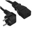 Кабель питания FinePower IEC C19 - CEE 7/7 [1.5 мм², 1.8 м, черный]