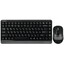 Клавиатура+мышь беспроводная   A4Tech Fstyler FG1110 серый [мембранная, клавиш - 86 шт, USB, кнопок мыши - 4 шт, оптическая светодиодная, USB, Fn]