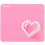Коврик DEXP OM-M Pink Heart (M) розовый [ткань, 350 мм x 300 мм x 3 мм, рисунок - абстракция]