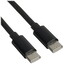 Кабель KEYRON USB Type-C - USB Type-C черный [USB 2.0, форма - круглая, оплетка - TPE, 3 А, 1 шт]
