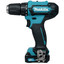 Дрель-шуруповерт Makita DF333DWAE CXT 12V [2 АКБ, щеточный, безударный, быстрозажимной, 30 Н·м, Li-Ion, 2 А*ч, кейс, 1.1 кг]