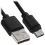 Кабель FinePower micro USB-B - USB Type-A черный 0.2 м [форма - круглая, оплетка - ПВХ, 3 А, 15 Вт, 1 шт]