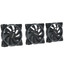 Комплект вентиляторов PCCooler CORONA PWM FRGB Kit (3in1)  черный [120 x 120 мм, 4 pin]