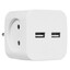 Разветвитель ЭРА SP-2-USB-W белый [розетки - 2, USB - 2 шт, 10 А, 2200 Вт]