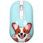 Мышь беспроводная DEXP WM-311WU Happy dog  голубой [1600 dpi, светодиодный, USB Type-A, кнопки - 4]