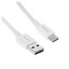 Кабель Baseus USB Type-C - USB Type-A белый [USB 2.0, форма - круглая, оплетка - TPE, 6 А, 66 Вт, металлический корпус разъемов, 1 шт]