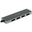 USB-разветвитель Ugreen CM219 [USB 3.2 Gen 1 Type-A х 4, кабель - 15 см, корпус серый]