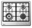 Газовая варочная поверхность Midea MG643TX [конфорок - 4 шт, решетки - чугун, панель - нержавеющая сталь, электроподжиг, газ-контроль, серебристый]