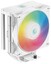 Кулер для процессора DEEPCOOL AG400 DIGITAL WH ARGB [R-AG400-WHADMN-G-1] белый [вентилятор - 120 x 120 мм, до 2100 об/мин, основание - алюминий/медь, теплотрубки - 4 x 6 мм, 31.6 дБ, 4 pin, 220 Вт, подсветка - ARGB]