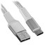Кабель DEXP USB Type-C - USB Type-A белый [USB 2.0, форма - плоская, оплетка - нейлоновая, 2 А, металлический корпус разъемов, 1 шт]