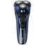 Электробритва Polaris PMR 0304R PRO 5 [синий/черный, роторная, бритье: влажное/сухое, головок - 3, питание - от аккумулятора \ от сети]