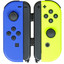 Игровой контроллер Nintendo Joy-Con Pair синий+желтый [для Nintendo Switch, подключение - проприетарный разъем, Bluetooth, виброотдача, питание от аккумулятора, по шине]