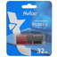 Память USB Flash 32 ГБ Netac U182 [NT03U182N-032G-30RE] [USB 3.2 Gen 1/USB Type-A, выдвижной (слайдер), пластик]
