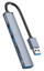 USB-разветвитель ORICO AH-A12F [USB 2.0 Type-A х 2, USB 3.2 Gen 1 Type-A х 1, кард-ридер microSD, кабель - 15 см, корпус синий]