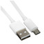 Кабель KEYRON micro USB-B - USB Type-A белый 1 м [форма - круглая, оплетка - TPE, 3 А, 1 шт]