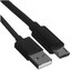 Кабель KEYRON micro USB-B - USB Type-A черный 1 м [форма - круглая, оплетка - TPE, 3 А, 1 шт]