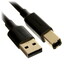 Кабель Ugreen USB Type-A - USB Type-B черный 2 м [форма - круглая, 1 шт]