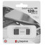 Память USB Flash 128 ГБ Kingston DataTraveler 80 [USB 3.2 Gen 1/USB Type-C, до 200 Мбайт/сек, монолит с колпачком, металл, пластик]