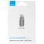 Переходник Deppa micro USB-B - USB Type-C серый [металлический корпус разъемов, 1 шт]