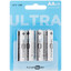Батарейка FinePower Ultra АА AA (LR6/ER14505/FR6/R6P) [щелочная (LR), 1.5 В, 4 шт, в комплекте: 160 упаковок]