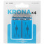 Батарейка Finepower Крона крона (6LR61/6F22/CR-9V) [щелочная (LR), 9 В, 4 шт, в комплекте: 72 упаковки]