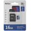 Карта памяти Netac microSDHC 16 ГБ [NT02P500STN-016G-R] [Class 10, UHS Class 1, чтение - 80 Мбайт/сек]