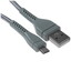 Кабель DEXP micro USB-B - USB Type-A серый 1 м [форма - круглая, оплетка - нейлоновая, 2 А, 1 шт]