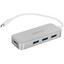 USB-разветвитель DEXP TC4U-U3 [USB 3.2 Gen 1 Type-A х 4, кабель - 15 см, корпус серебристый]