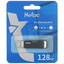 Память OTG USB Flash 128 ГБ Netac US11 [NT03US11C-128G-32BK] [USB 3.2 Gen 2/USB Type-A, USB Type-C, до 140 Мбайт/сек, поворотный (флип), металл, пластик]