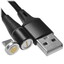 Кабель DEXP micro USB-B - USB Type-A черный 1 м [форма - круглая, оплетка - нейлоновая, 2.1 А, 10.5 Вт, металлический корпус разъемов, 1 шт]