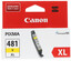 Картридж Canon CLI-481Y XL желтый [МФУ, принтер, оригинальный, 519 страниц, 1 шт]