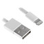 Кабель Apple Lightning 8-pin - USB Type-A белый [USB 2.0, форма - круглая, оплетка - TPE, 2.1 А, 1 шт]