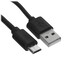 Кабель FinePower micro USB-B - USB Type-A черный 1 м [форма - круглая, оплетка - ПВХ, 2.1 А, 1 шт]