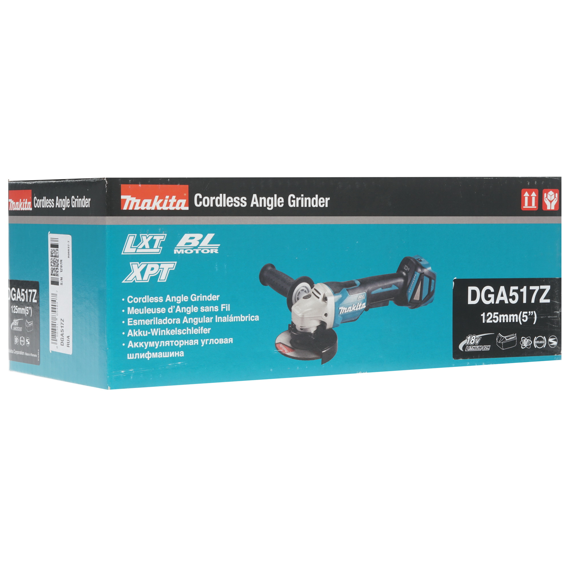 Makita DGA517Z LXT 18V DNS. Makita 8119046