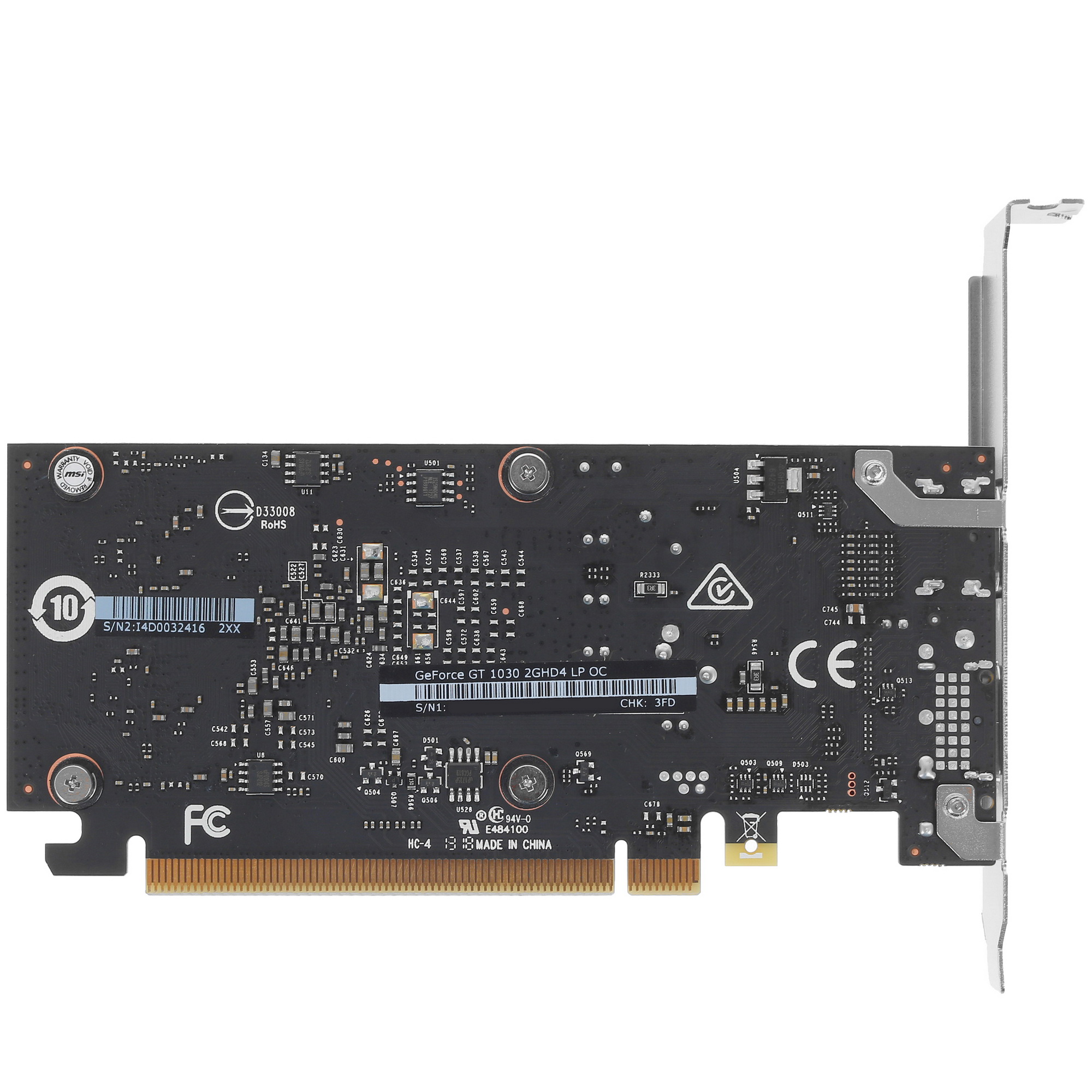 MSI GeForce GT 1030 LP OC GT 1030 2GHD4 LP OC DNS DNS Technopoint